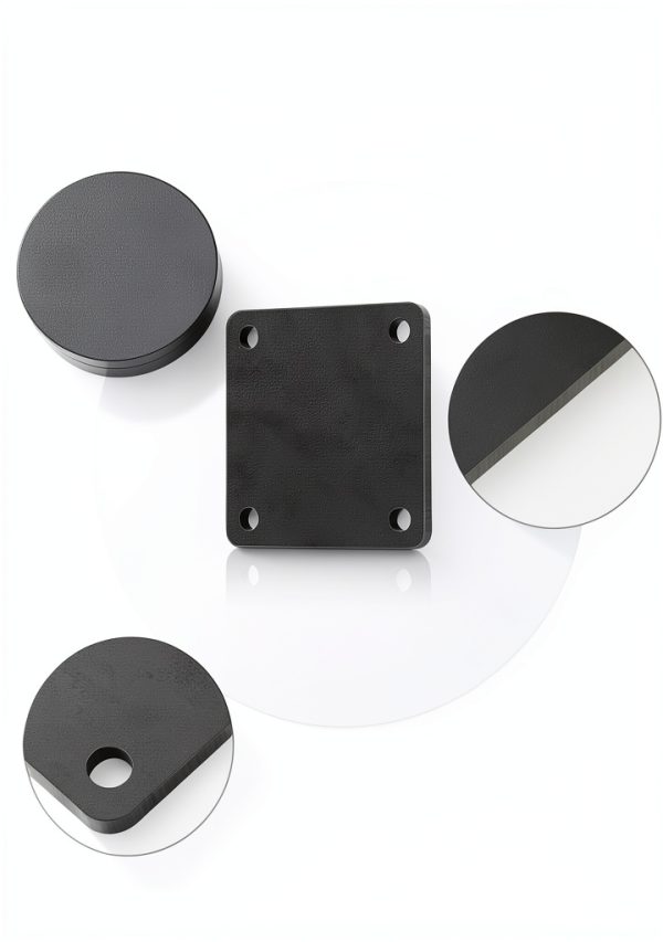 Rocaris Steel Square Base Plate 4x4 Inch A36 Hot Rolled Steel 4 Pack-2