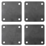 Rocaris Steel Square Base Plate 4x4 Inch A36 Hot Rolled Steel 4 Pack-0