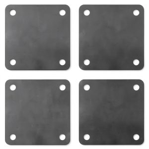 Rocaris Steel Square Base Plate 4x4 Inch A36 Hot Rolled Steel 4 Pack-0