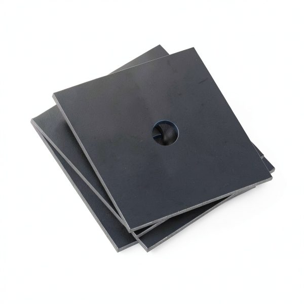 SnowTing 4x4" Steel Base Plate 5.8mm Thick Pre‑Drilled 3/4" Bolt Hole-2