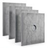 SnowTing 4x4" Steel Base Plate 5.8mm Thick Pre‑Drilled 3/4" Bolt Hole-0