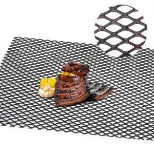 Expanded Metal Sheet Black 48 x 36 in Heavy Duty Steel by Gisafai-0