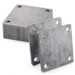 WRINGKIT Steel Plate 4x4 Inch Square Sheet – A36 Hot Rolled Mild-0