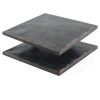 YLJNGUS A36 Steel Plate 2pcs 8x8x0.12in Rustproof Rolled Steel Sheet-0