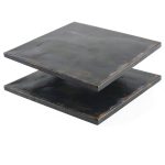 YLJNGUS A36 Steel Plate 2pcs 8x8x0.12in Rustproof Rolled Steel Sheet-0