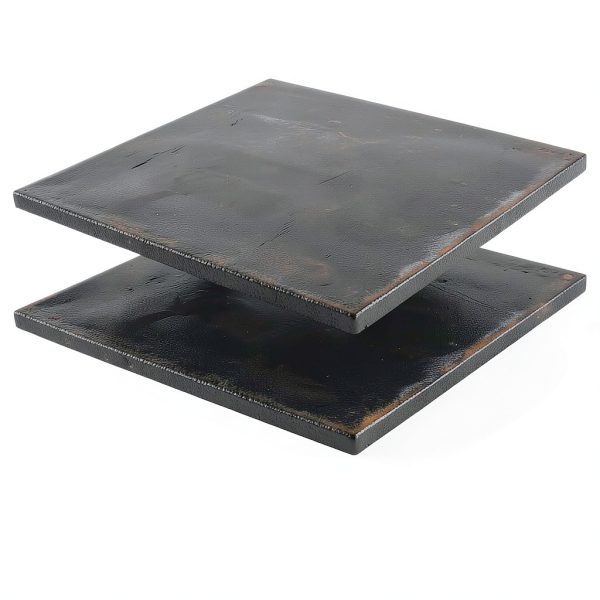 YLJNGUS A36 Steel Plate 2pcs 8x8x0.12in Rustproof Rolled Steel Sheet-0