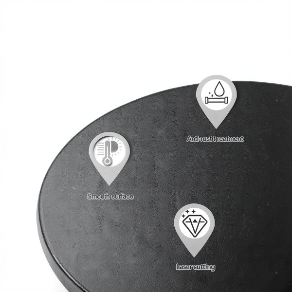 Round Steel Plate SALUINOKI Heavy Duty Weldable 1/4in x 3in Diameter-3
