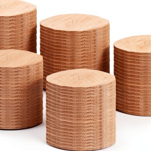 Beech Wood Biscuit Plate Joiner Kit, 100 Piece Wood Biscuits, Number 0, 10, 20 Wood Joining Biscuits (0#)-0