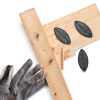 WEBEEDY 100 Pcs Biscuit Joiners for Woodworking, Black-3